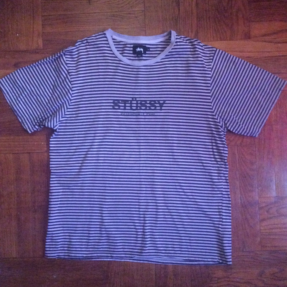 Striped Stussy Tee